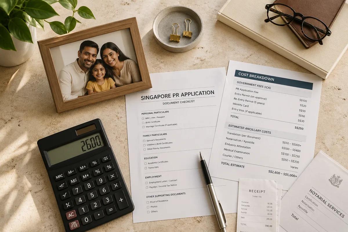 Singapore PR Application Cost: Full Fee Breakdown (ICA + Consultant)
