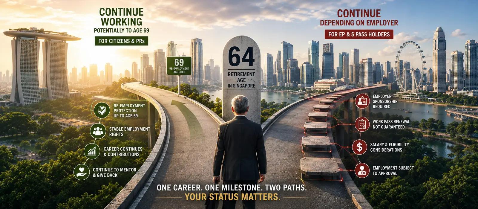 Singapore's Retirement Age Is Now 64 — But Your Work Pass Decides Whether It Protects You